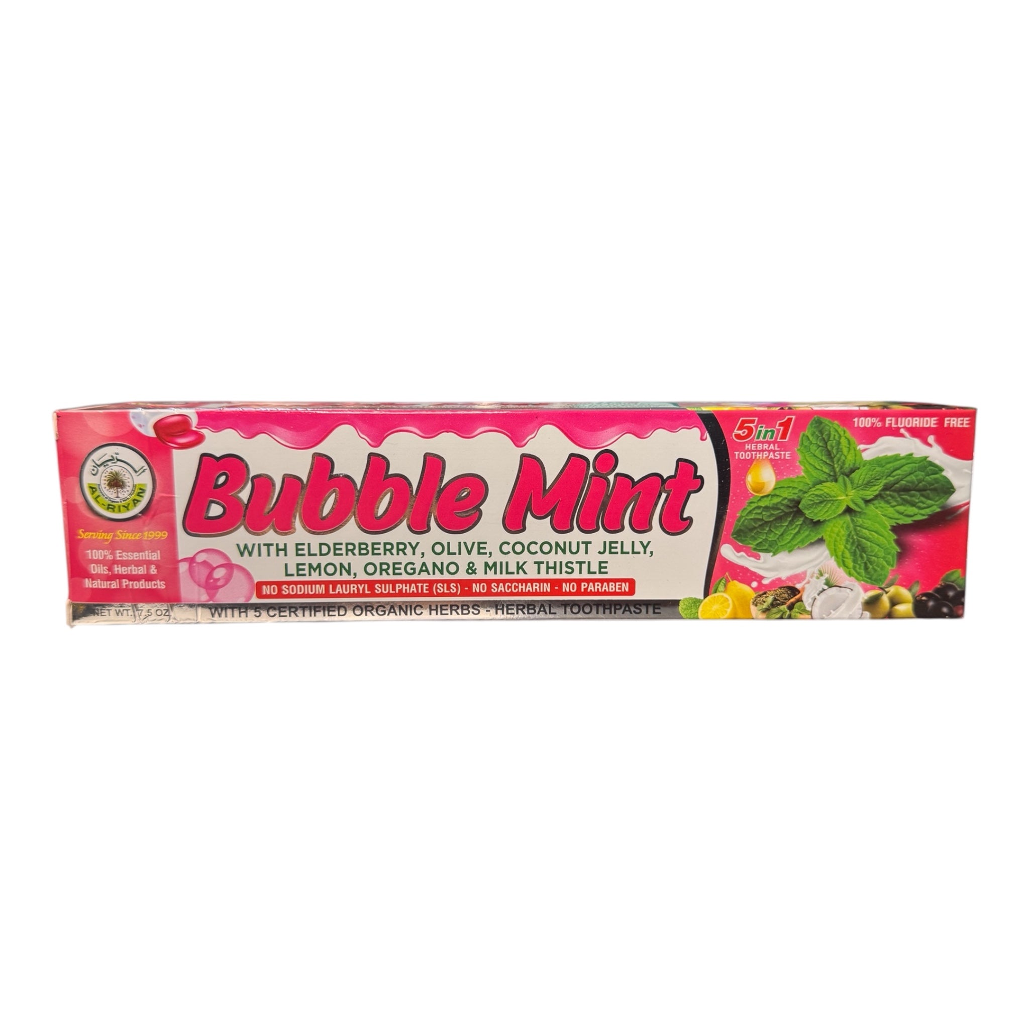 100% Natural Bubble Mint Toothpaste